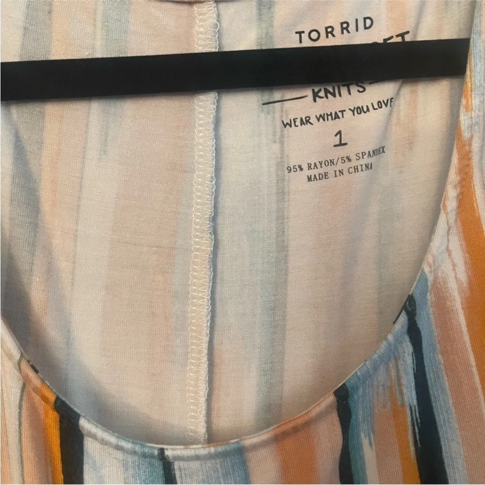 TORRID COLD SHOULDER MAXI DRESS SZ 1X - Picture 3 of 4